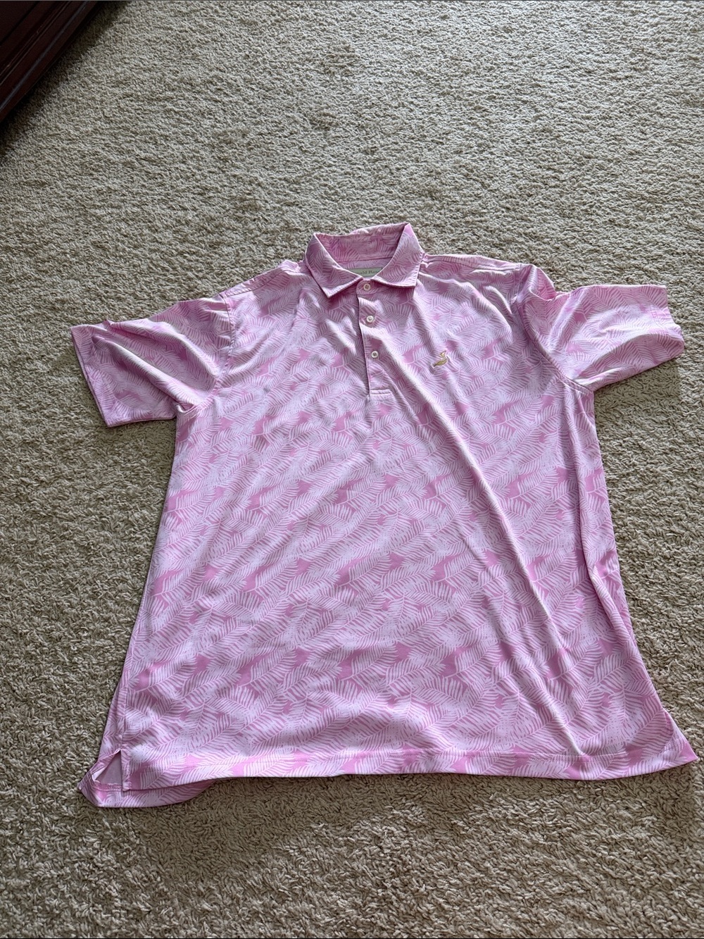 Men's Pink Donald Ross Polo